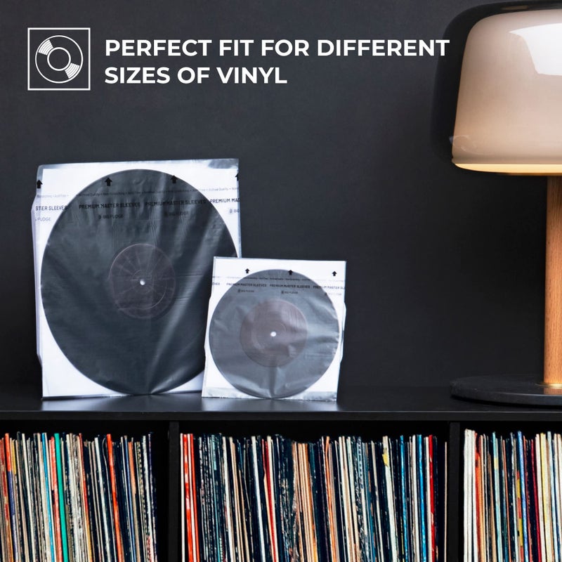 Big Fudge 12" Vinyl Record Sleeves - Inner Sleeves 50 Pack - Anti Static Rice Paper Acid Free Vinyl Covers - Accessories Protect LP Albums from Dust, Dirt & Scratches - Image 5